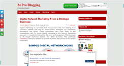 Desktop Screenshot of 24problogging.com