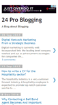 Mobile Screenshot of 24problogging.com