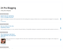 Tablet Screenshot of 24problogging.com